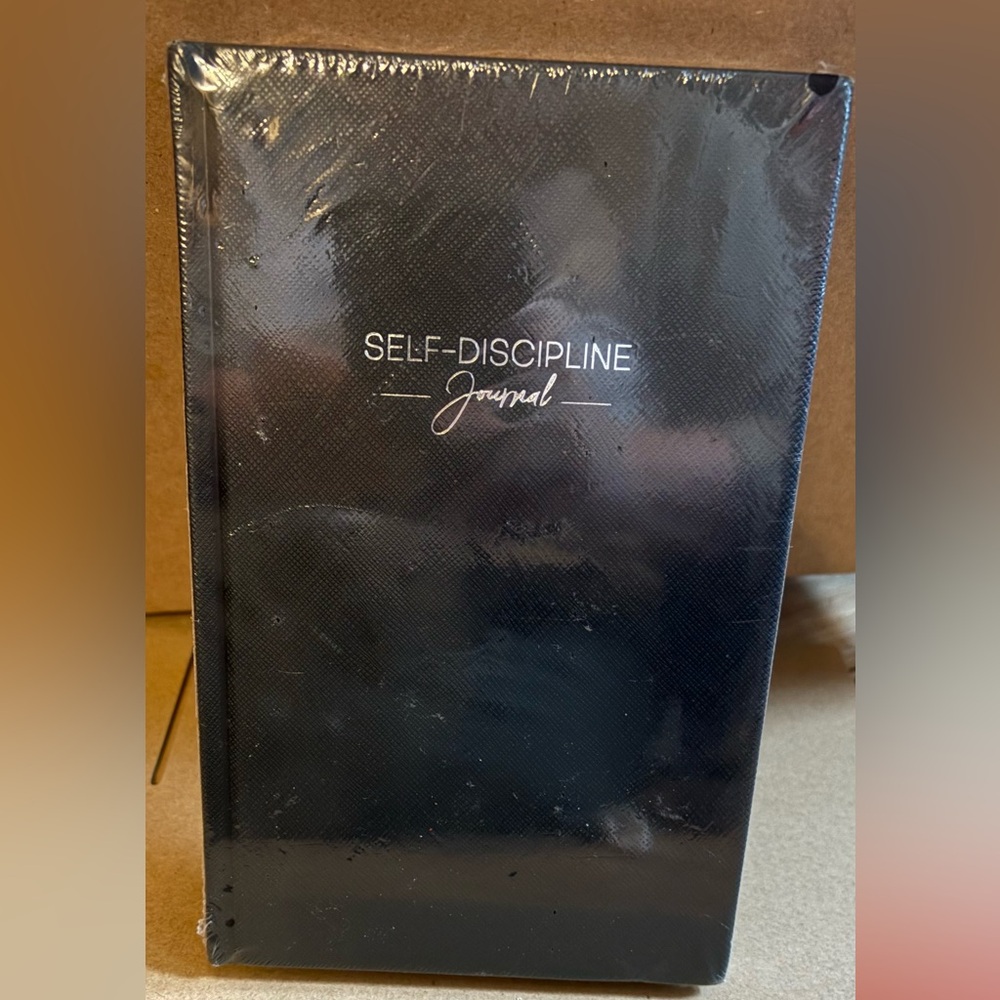 6/$20 Self-Discipline Journal in Black Sealed 5.35" X 8.46" NWT